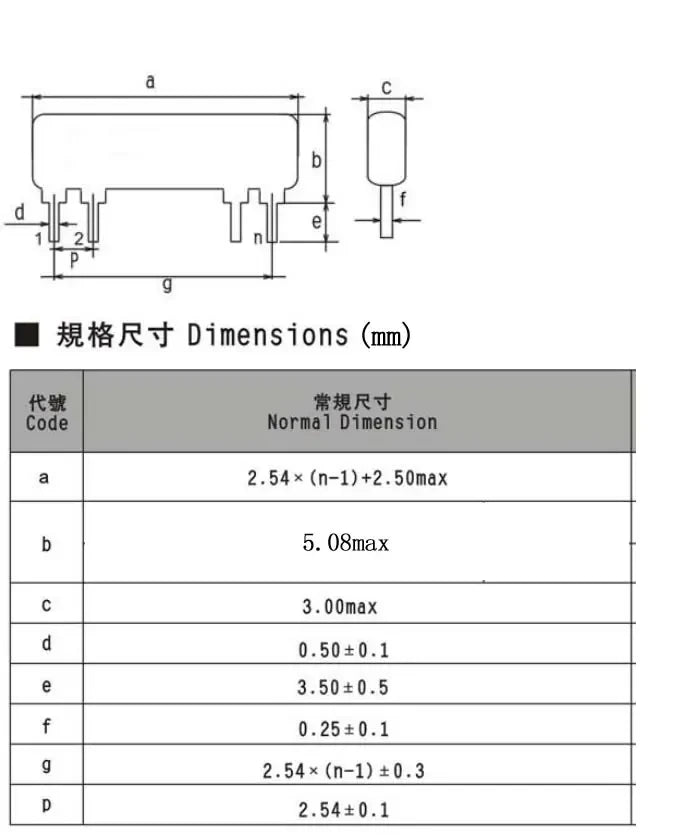 10PCS 8PIN 9PIN 7PIN 6PIN 5PIN 4PIN 10PIN DIP Network resistor array 47R 100R 330R 510R 680R 1K 2.2K 3.3K 10K 100K ohms