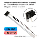 For Bambulab P1s Thermistor Bambu Lab P1P Bamboo Lab Heater  24v 65w Caremic Heater Temperature Sensor 350℃ for Bambu Hotend