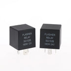 1 Set 12V 24V Car Motorcycle Steering Relay Car Flasher Relay For Turn Signal Lights 3Pin LED Flasher Relay With Socket