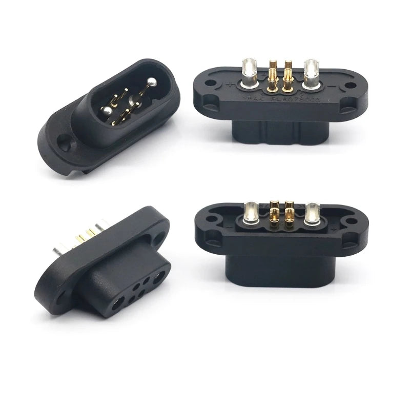 New QC2+0 Round Electric Plug  Lithium Socket for  500V Waterproof Male and Female Skateboards and Bicycles Energy Connector