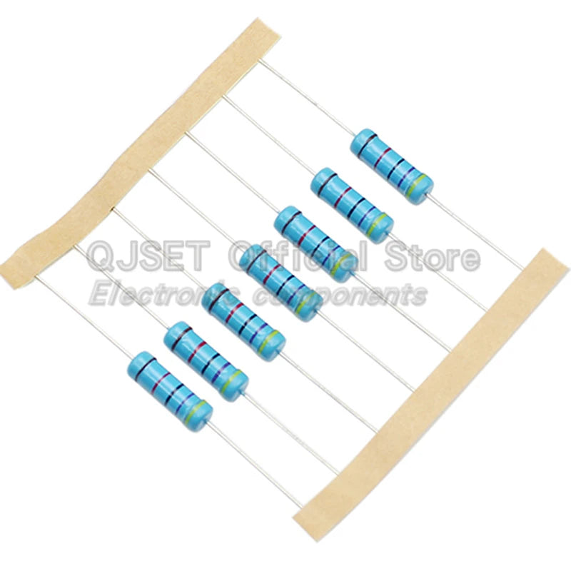 10pcs 3W Precision Metal Film Resistors 1% 3W 10 47 100 200 220 470 510 Ohm 1K 22K 4.7K 10K 47K 100k 200k 220k 510k 470k 1M Ohms