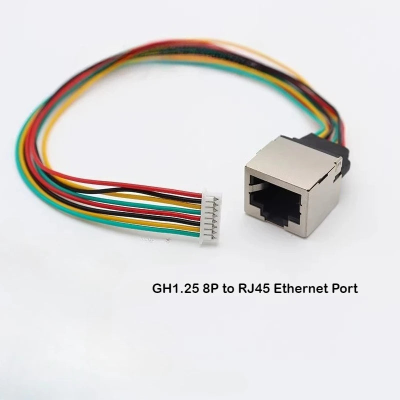 10pcs GH1.25/1.25 4Pin 8Pin to Crystal Head RJ45 Camera Network Ethernet LAN Port Connector Gigabit Switching Module Cable