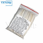 1500pcs 0603 0805 1206 SMD Resistor Kit 0ohm-10M Ohm 1% 60valuesX 25pcs=1500pcs High Precision Film Chip Resistance Kits