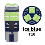 2/10X Car T10 W5W Socket LED Light 3D 3030 SMD Canbus Error Free Auto Interior Reading Lamp Side Parking Bulb 12V White Ice Blue