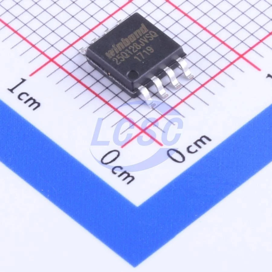 5pieces/Pack W25Q128JVSIQ 2.7V~3.6V 128Mbit Serial Flash Memory with Dual/Quad Spi 133MHz SOIC-8-208mil IC Chip 25Q128JVSQ