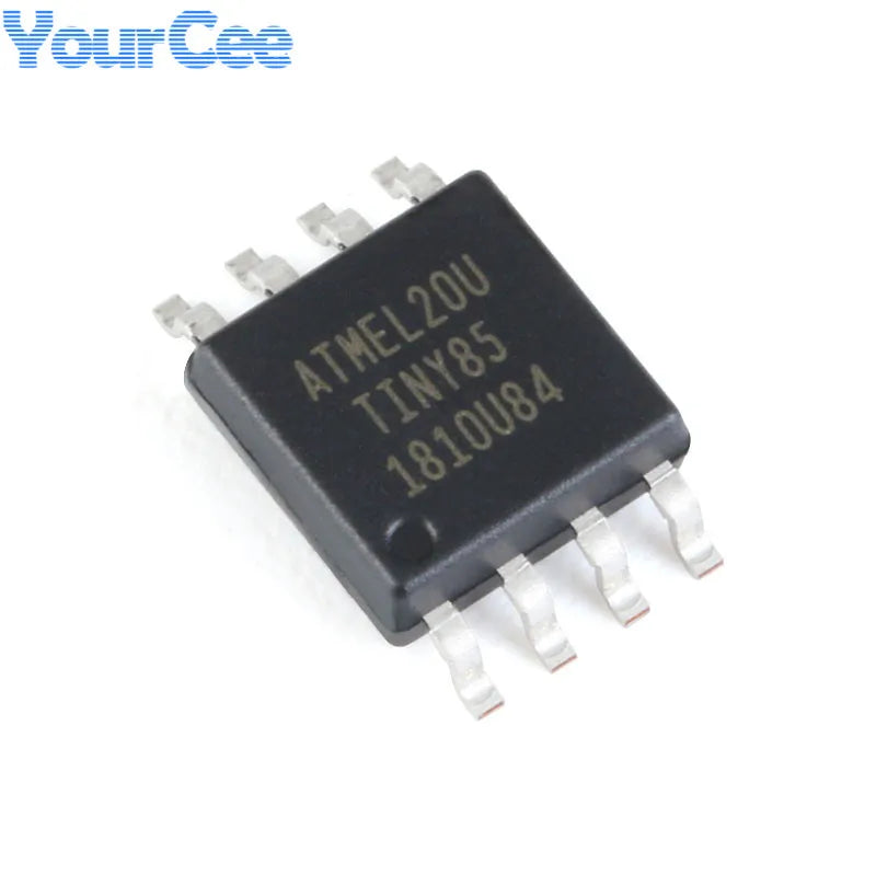 20pcs/1pc ATTINY85 ATTINY85-20SU ATTINY SOIC-8 8KB 20MHz 8Bit Microcontroller SMD IC Chip ATTINY44A-SSUR ATTINY13A-SSU ATTINY10