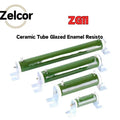 Rx20 Ceramic Tube Glazed Enamel Resistor 10W 20W 25W RX20-ZG11 1R 2R 5R 20R 25R 30R 50R 100R RX20 1K 2K 10K 20L High Power Vitre