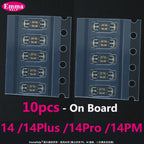 10pcs Battery FPC Connector Flex Cable For iPhone 14 15 Plus 13 12 11 Pro Max 7 6S X XR 8 Plus Clip Plug