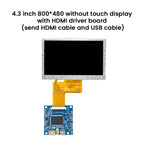 4.3 Inch TFT LCD Display 480*272 RGB IPS Full View 40PIN ESP32-S3 HDMI Driver ST7625 NV3047 Capacitive Resistance Touch Screen