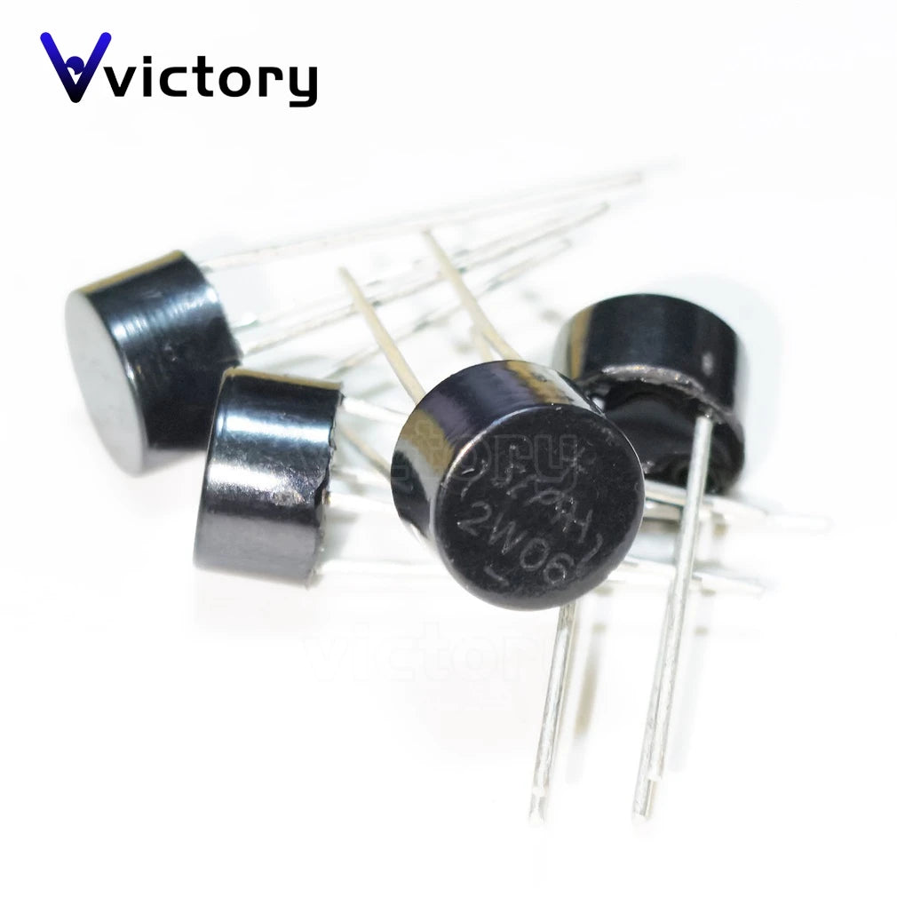 50PCS NEW Rectifier Bridge Stack W01 W02 W04 W06 W08 W10 2W01 2W02 2W04 2W06 2W08 2W10 Round Bridge DIP-4 4-Pin