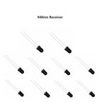 10pairs 3mm 5mm 940nm LEDs Infrared Emitter and IR Receiver Diode Diodes 301A