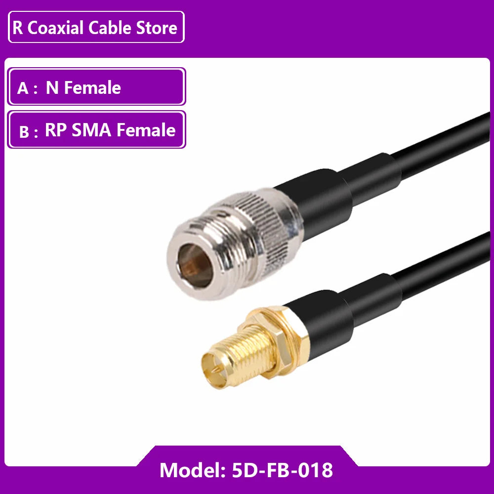 SMA to N Connector SMA Connector N Male/Female Plug 5D-FB RF Coaxial Cable for CDMA GSM 3G 4G LTE WiFi Antenna RF RP-SMA