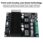 DC 19-50V HIFI Dual Core TPA3255 Stereo Amplifier Board 2 Channel 600W+600W Class D Digital Power Amplifier TL072 OP AMP