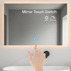 Bathroom Mirror Touch Sensor Switch AC110-220V to DC12V 1A with Infinite Dimming Control for Makeup Mirror Backlight Decoration