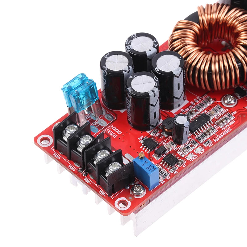 1Pcs 1200W 20A DC-DC Converter Boost Car Step-up Power Supply Module 8-60V to 12-83V