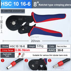 HSC8 6-4A 6-6A VE TE Pliers Self-Adjusting Crimping  Electrical Wire Ferrule Pin Terminal Connectors Crimping Tool Hand pliers