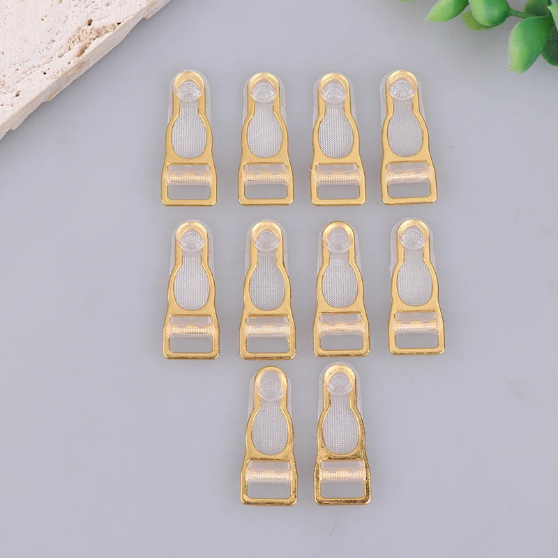 10Pcs 10/12/15/18MM Metal Adjust Buckle For Corset Leg Garter Belt Clip Hook Suspender Ends Buckles Hosiery Stocking Grips