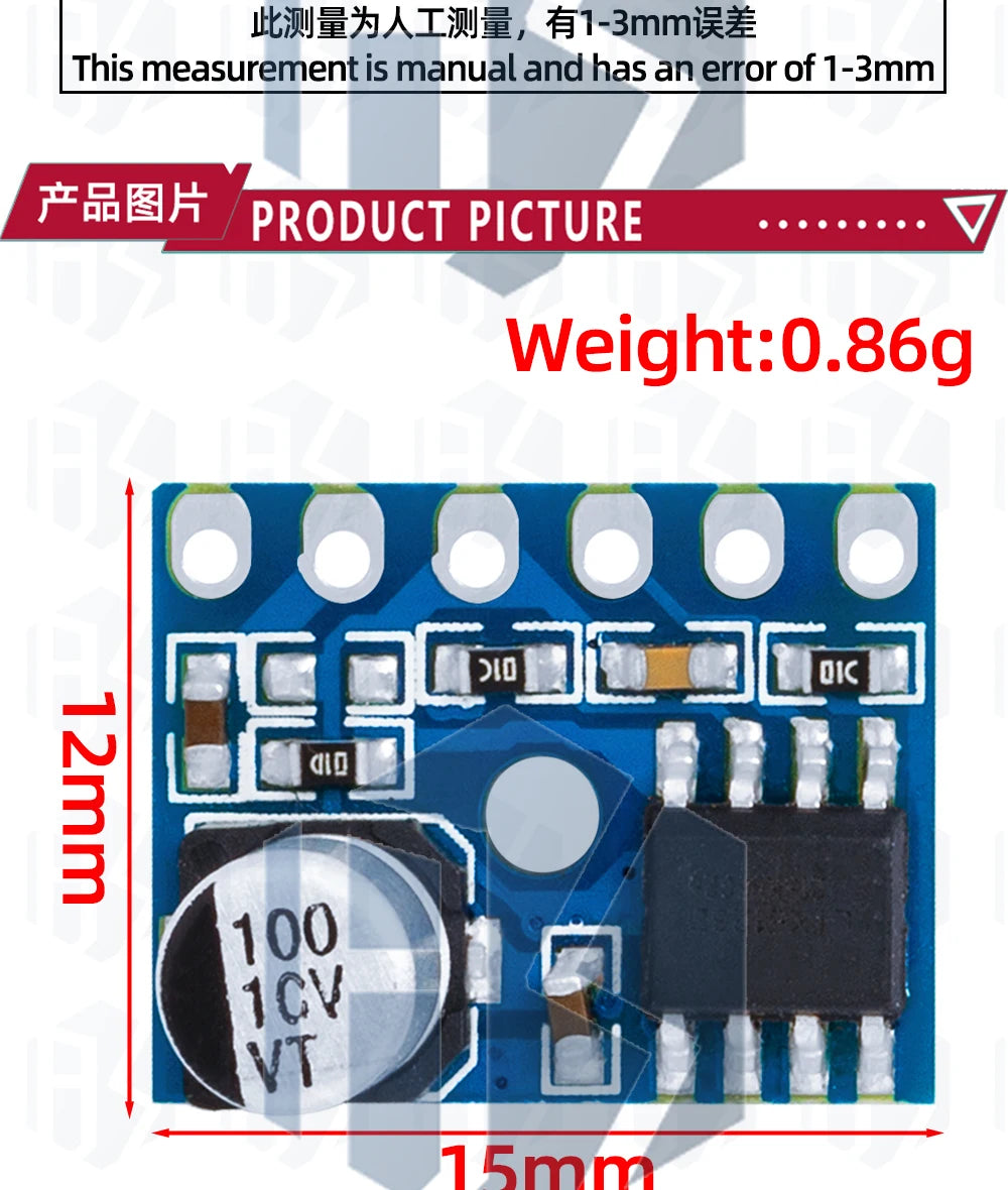 1~5PCS EGBO 5V 5128 Amplifier Board 5W Class D Digital Amplifier Board Mono Audio Module