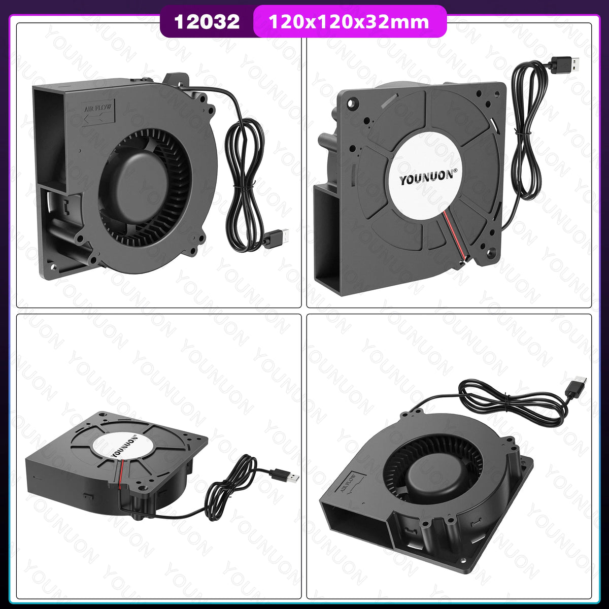 DC 5V USB  40MM 50MM 60MM 75MM 97MM 120MM Cooling Fan Brushless Motor Case Fan Blower Fan Humidifier Fan Induction Cooker Fan