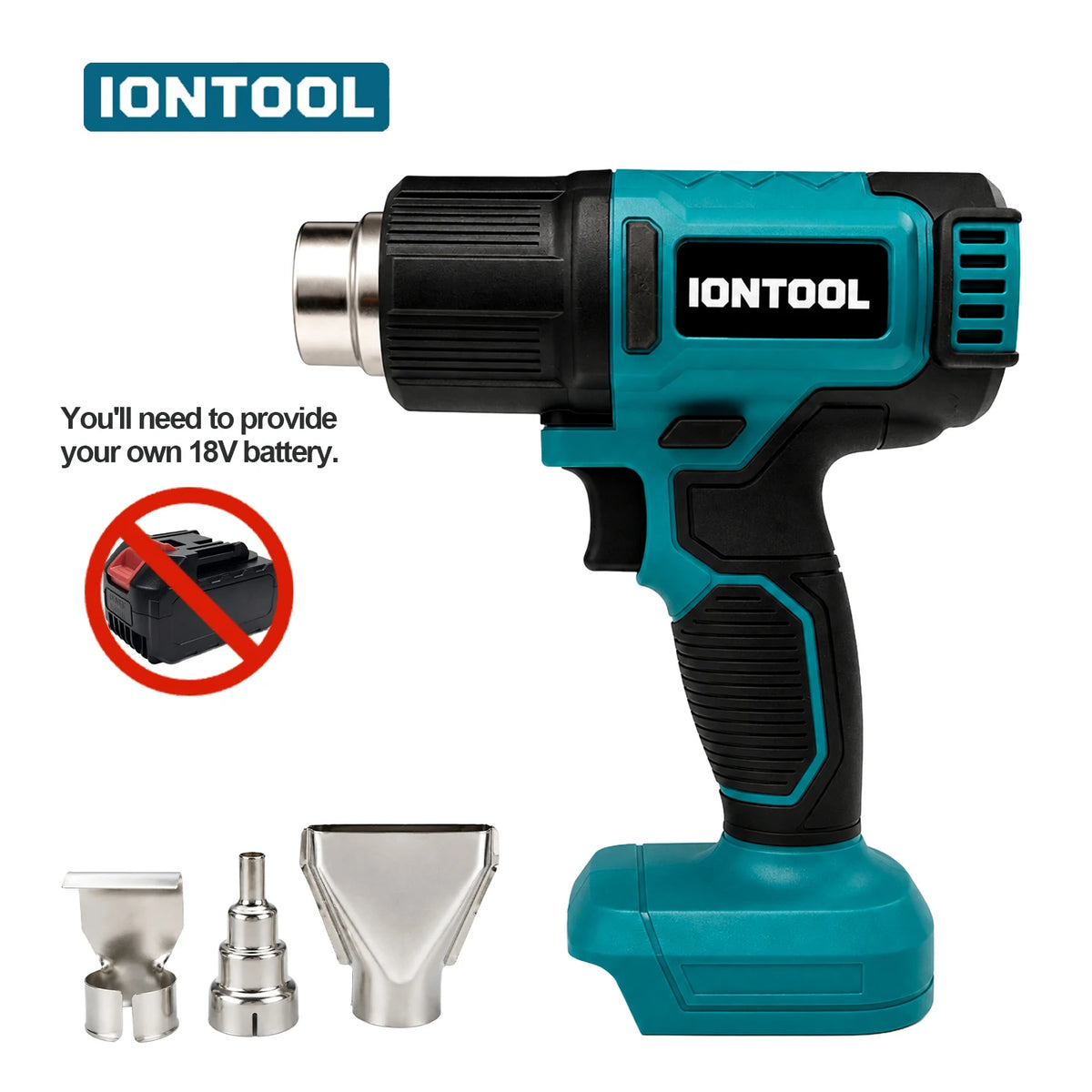IONTOOL 550℃ Electric Tool Dual-Speed Heat Gun for Car Wrap Vinyl Film and Adhesive Removal Workshop Tool Only
