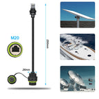 For Starlink Mini Gen3 to RJ45 Ethernet Connector Adpater IP68 Waterproof for SPX Extender GEN3 V3 CAT6 Gigabit Cable Connector