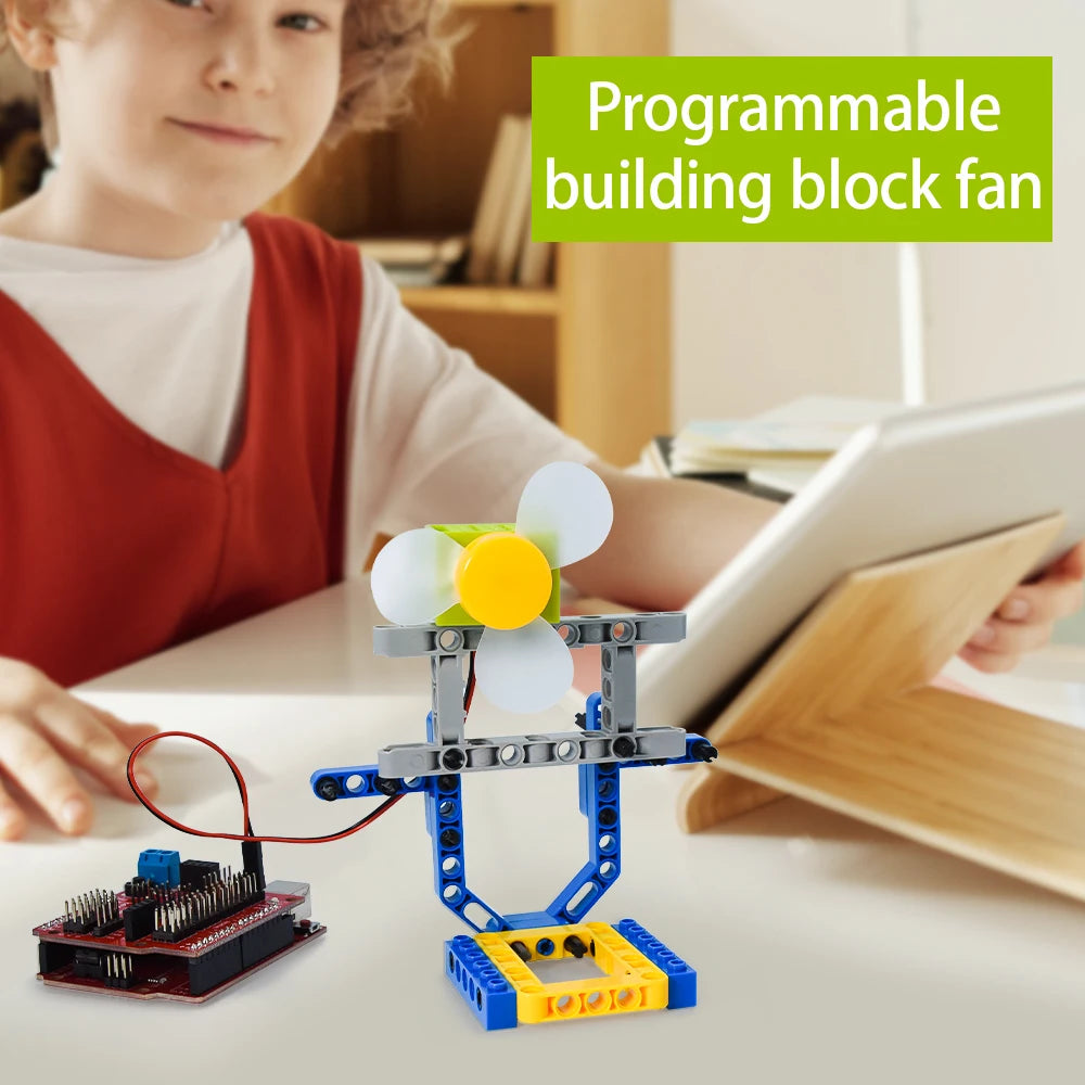 Programmable  2KG 360 Degree Servo&Motor Compatible With LEGO Building Blocks Projects Suitable Dual Output Shaft DIY Parts