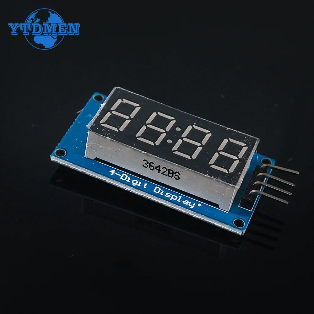 TM1637 Display Module LED 7 Segment 4 Bits 0.36 Inch Clock RED Anode Digital Tube Four Serial Driver Board for Arduino
