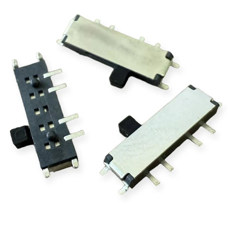 30PCS MSK-12C03-07 Small Toggle Switch With Positioning Column H1.5mm 8-Pin 3-Position DC12V Patch Side Press Type Power Switch