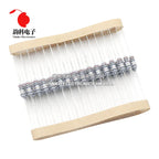20pcs 1/2W 5% 0.5W Wire Wound Resistor Fuse Winding Resistance 0.1R 0.1 0.15 0.22 0.33 0.5 1 2.2 4.7 6.8 10 22 47 68 100 220 ohm