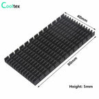 Aluminum Heatsink Radiator Heat sink for Electronic RAM Chip LED SSD Cooling With Thermal Conductive Tape