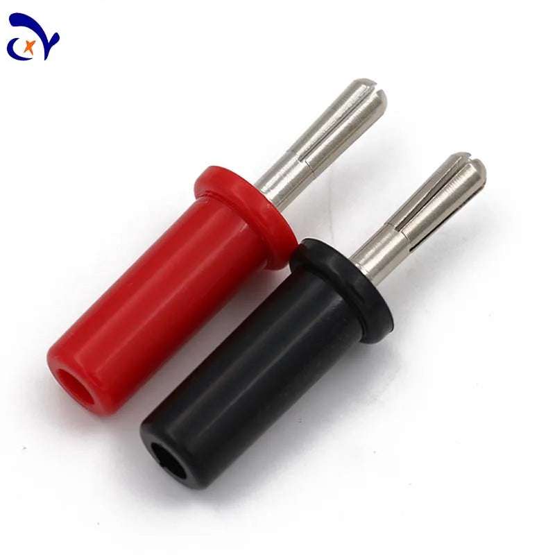 10PCS Amass 25.421 4mm copper nickel plated cross slotted banana plug welded ABS plastic case with 24A resistance