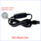 1PCS DC5V Dimming Light Switch Of 2 Meters With LED Chips 5730 SMD LED Lamp 1W 2W 3W 4W 5W 10W LED Light Beads White Warm White
