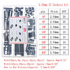 IC Integrated Circuit Chip Assortment Kit DIP SMD series 74HCXX 74LSXX CD4000 Common CMOS Logic IC Sockets set DIY Mix Pack