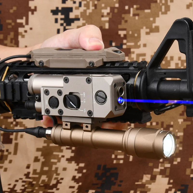 Airsoft CNC IR Laser Sight RAID CQBL PEQ PERST NGAL OGL DBAL IR Device Metal Material  Red, Green, Blue Laser IR Laser 20mm Rail