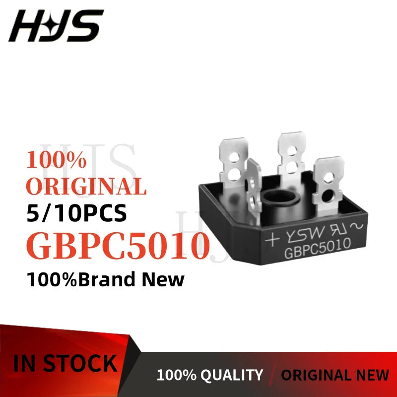 5PCS 100% Original Brand New and Quality  GBPC3510 35A 1200V  GBPC5010 50A 1000V  Bridge Rectifier Fast Shipping