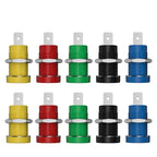QSS 10pcs 4mm Safety Banana Socket Panel Socket Banana Plug Jack Electrical Connector Tool