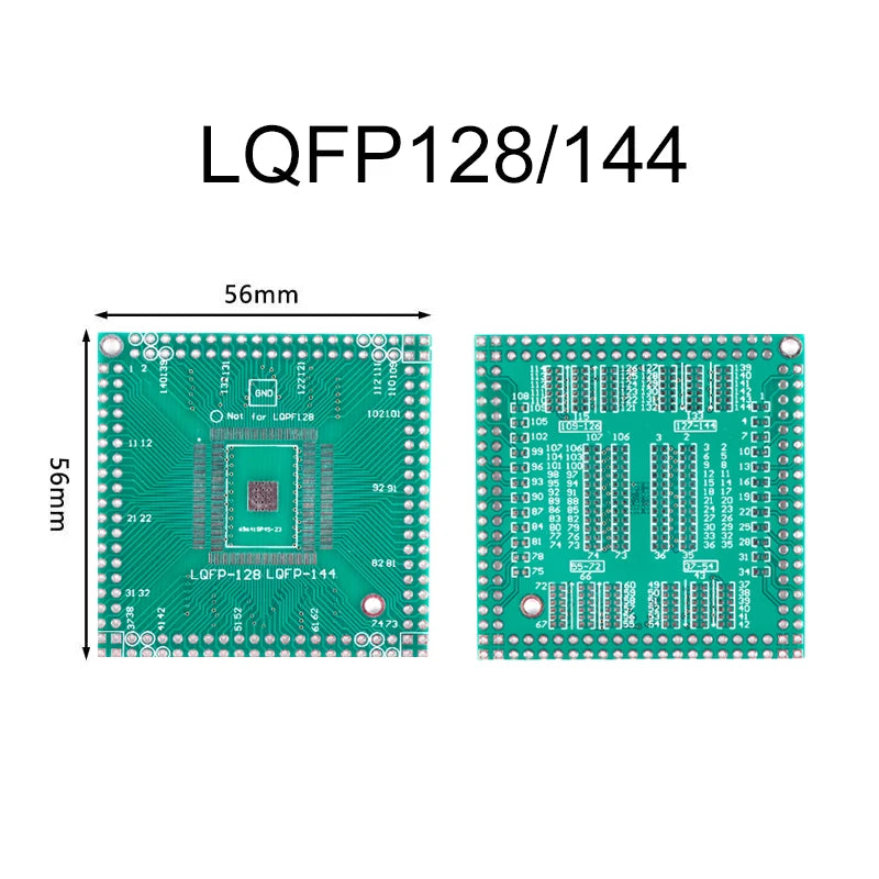 1Pce Pinboard QFN16/LGA16 QFN20 QFN44/48 QFN32/QFP32/QFN40 QFP32-64 QFN56/64 QFP32-100 LQFP128/144 Adapter Socket Adapte Plate
