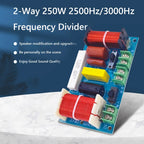 2-Way 250W 2500-3000Hz Frequency Divider DIY Speaker Filter Circuit Home Theater HiFi Stereo Audio Crossover Filters Modificatio