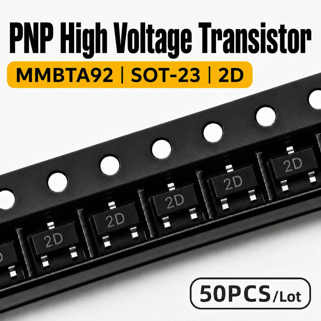 50PCS MMBTA42 MMBTA92 MMBTA44 MMBTA94 SOT-23 SMD High Voltage NPN PNP BJT Transistor 1D 2D 3D 4D Marking Code