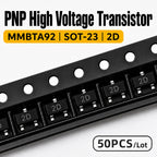 50PCS MMBTA42 MMBTA92 MMBTA44 MMBTA94 SOT-23 SMD High Voltage NPN PNP BJT Transistor 1D 2D 3D 4D Marking Code