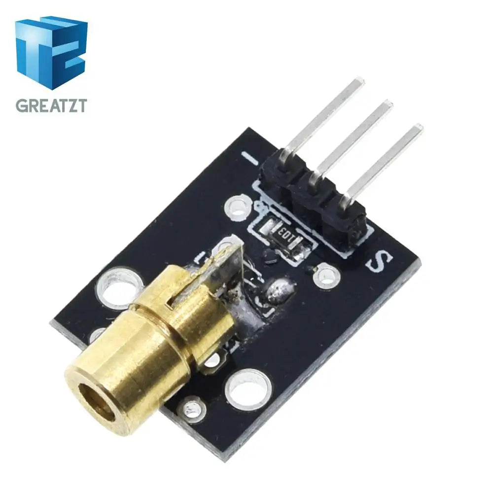 GREATZT Smart Electronics New KY-008 3pin 650nm Red Laser Transmitter Dot Diode Copper Head Module
