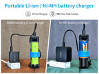 XTAR 26800 Battery Charger QC PD USB C 3A Fast Charging 21700 26650 26800 NiMH D Batteries 10W Power Bank 18650 Charger SC1 PLUS
