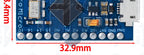 Pro Micro ATmega32U4 5V 16MHz Replace ATmega328 For Arduino TYPE-C  With 2 Row Pin Header For Leonardo Mini Usb Interface Pro