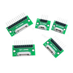 1.25 To Dip2 54 Circuit Board 1.25mm Spacing Horizontal Paste Terminal Socket Test Board 4P 6P 8P 10P 12P Adapter Board