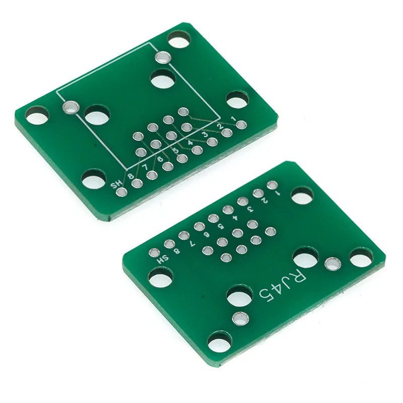 1Pcs RJ45 Adapter Board To XH2.54 Modular Ethernet Connector Adapter Network Interface + Breakout Board + Pin Header
