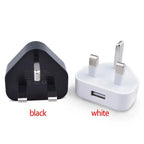 Office 1 Port USB 5V 1A 3 Pin Wall Charger UK Plug USB Charger Power Adapter