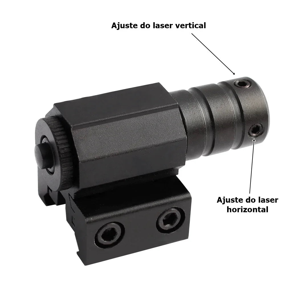 Mini Laser Pointer Red Dot Laser Sight with 635-655nm Adjustable 11mm/20mm Rail Mount Toy Gun Pistol Laser Sight