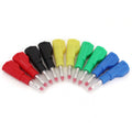 10Pcs 4mm Male Banana Plug Retractable Tube Stackable Solder Connector