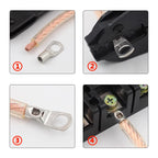 SC Type Wire Nose Terminal SC6 SC10 SC16 SC25 SC35 Bare Copper Battery Block Lugs Hole ID6/8/10/12mm Crimp Wire Connector