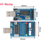 CH341A Programmer USB to SPI I2C IIC UART TTL ISP Serial Adapter Module EPP/MEM Converter Brush Debugging RS232 RS485 CH341T